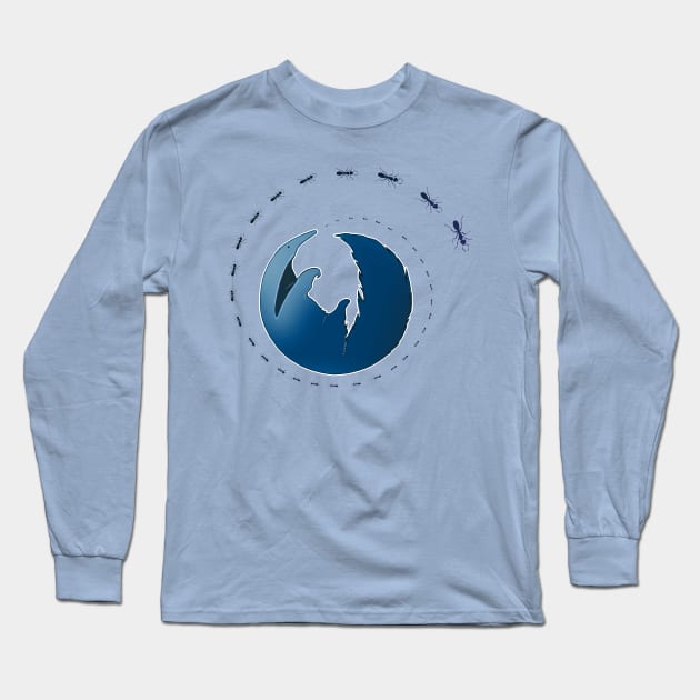 Lunch Spiral: Giant Anteater Long Sleeve T-Shirt by TehNessa